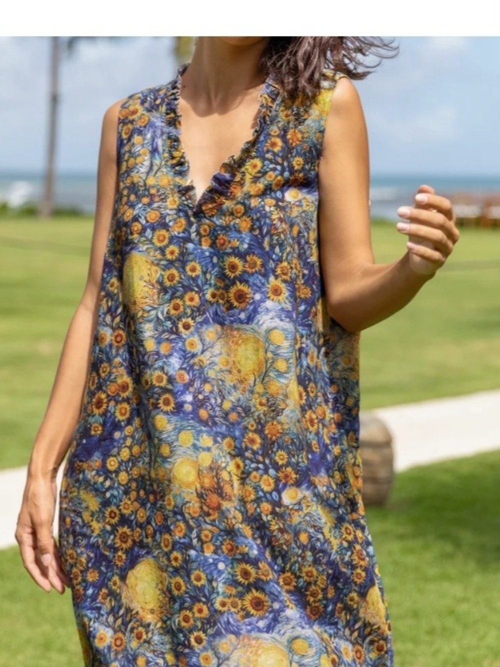 Van Gogh Sunflower Dress--